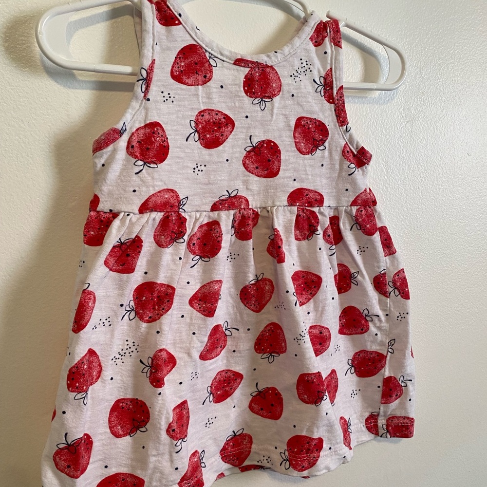 Little Me Strawberry Dress - Picture 2 of 5
